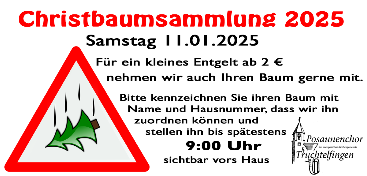 Christbaumsammlung 2025